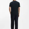 Monogram-jacquard T-shirt in mercerised cotton