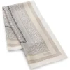 Monogram scarf in silk twill