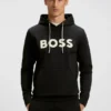 Moulded-logo hoodie in a cotton blend Moulded-logo hoodie in a cotton blend