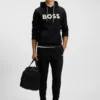 Moulded-logo hoodie in a cotton blend Moulded-logo hoodie in a cotton blend