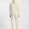 Moulded-logo hoodie in a cotton blend