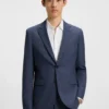 Mouliné extra-slim-fit jacket in virgin wool Mouliné extra-slim-fit jacket in virgin wool
