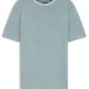 Mouline T-shirt in cotton, linen and silk
