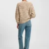 Multicoloured-yarn sweater in an alpaca blend