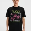 Music-artwork T-shirt in cotton jersey