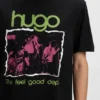 Music-artwork T-shirt in cotton jersey