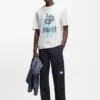 Music-artwork T-shirt in cotton jersey