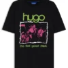 Music-artwork T-shirt in cotton jersey