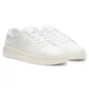 Nappa leather sneakers with gold-tone logo