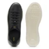 Nappa leather sneakers with gold-tone logo