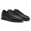 Nappa-leather trainers with gold-tone branding