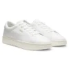 Nappa-leather trainers with gold-tone logo