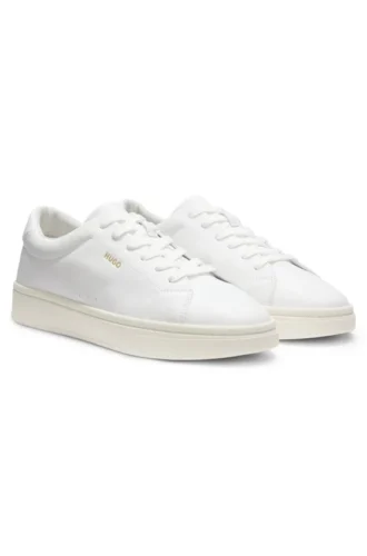 Nappa-leather trainers with gold-tone logo Nappa-leather trainers with gold-tone logo