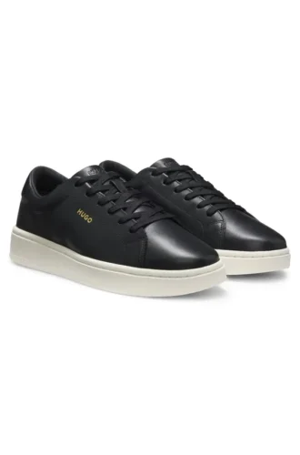 Nappa-leather trainers with gold-tone logo Nappa-leather trainers with gold-tone logo
