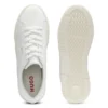 Nappa-leather trainers with gold-tone logo