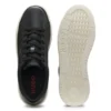 Nappa-leather trainers with gold-tone logo