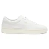 Nappa-leather trainers with gold-tone logo