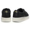 Nappa-leather trainers with gold-tone logo