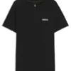 Odour-control slim-fit T-shirt in stretch piqué