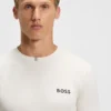 Odour-control slim-fit T-shirt in stretch piqué