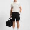 Odour-control slim-fit T-shirt in stretch piqué