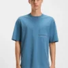 Ombré-logo T-shirt in cotton jersey