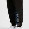 Ombré-logo tracksuit bottoms in cotton terry