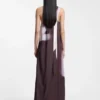 One-shoulder dress with floral print One-shoulder dress with floral print