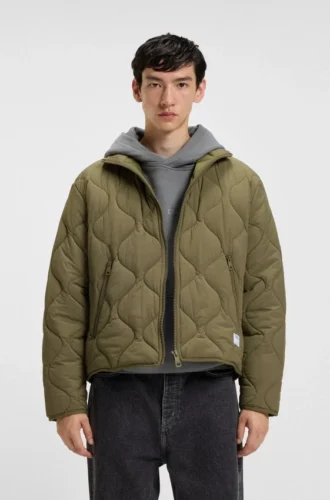 Onion-quilted jacket with water-repellent finish