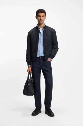Onion-quilted jacket with water-repellent finish