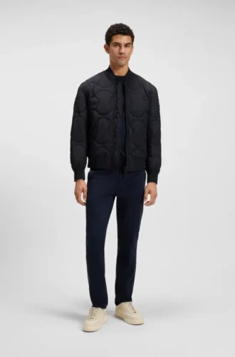 Onion-quilted jacket with water-repellent finish