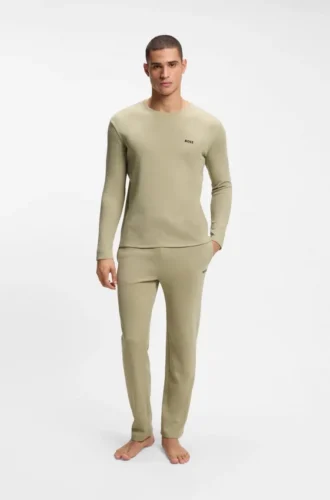 Ottoman pajama T-shirt with embroidered logo