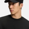 Overlock-stitch T-shirt in a relaxed fit