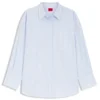 Oversize-fit blouse in striped cotton poplin Oversize-fit blouse in striped cotton poplin