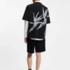 Oversize-fit cotton T-shirt with bold printed logo