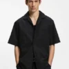 Oversize-fit shirt in broderie-anglaise cotton