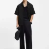 Oversize-fit shirt in broderie-anglaise cotton