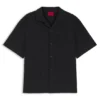Oversize-fit shirt in broderie-anglaise cotton