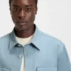 Oversize-fit shirt in cotton twill