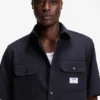Oversize-fit shirt in cotton twill