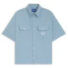 Oversize-fit shirt in cotton twill