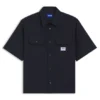 Oversize-fit shirt in cotton twill