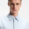 Oversize-fit shirt in slub cotton with patch pockets