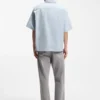 Oversize-fit shirt in slub cotton with patch pockets