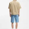 Oversize-fit shirt in slub cotton with patch pockets