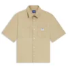 Oversize-fit shirt in slub cotton with patch pockets