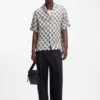 Oversize-fit shirt with statement print