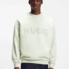 Oversize-fit sweatshirt in cotton terry with tonal logo