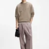 Oversize-fit sweatshirt in cotton terry with tonal logo