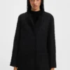 Oversized-fit blazer in velvet tweed